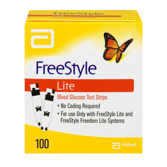 Freestyle Lite Test Strips 100 Ct – No-Coding, FDA-Approved | Savings